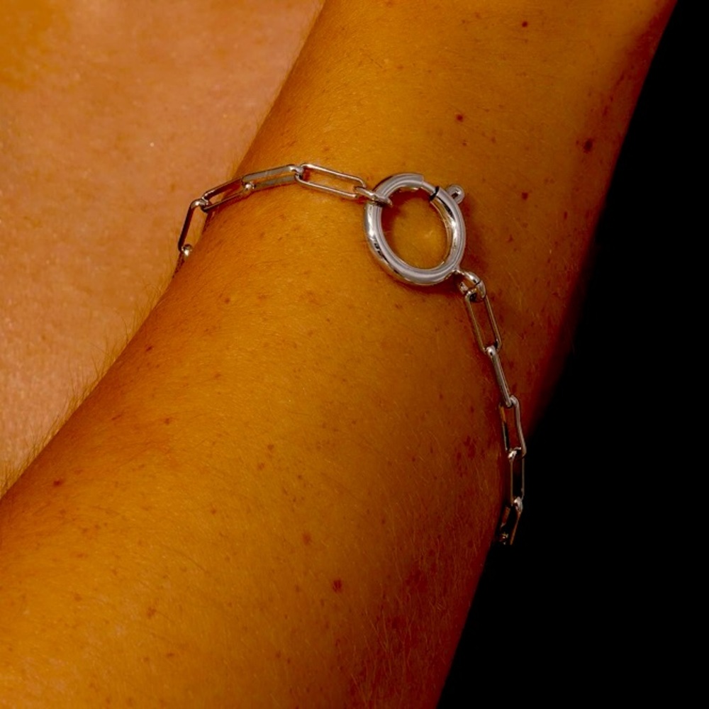 NEW Uncommon James silver chain charm bracelet